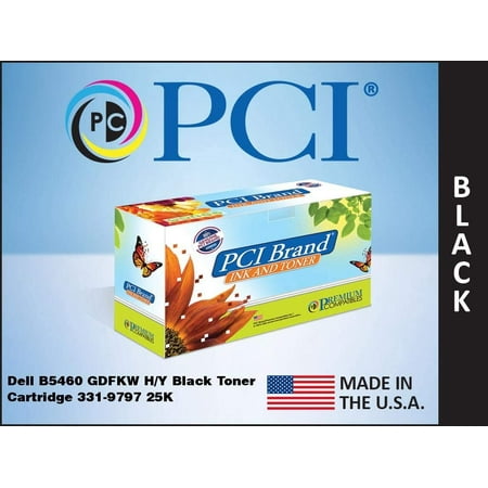 PCI Brand Remanufactured Toner Cartridge Replacement for Dell B5460 Black Toner Cartridge 331-9797 T6J1J GDFKW 25K