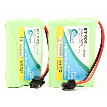 2x Pack - Uniden TRU-9585 Battery - Replacement for Uniden Cordless Phone Battery (700mAh  3.6V  NI-MH)