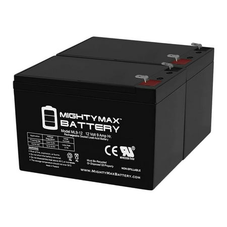 12V 9Ah SLA Replacement Battery for CyberPower 1500 AVR - 2 Pack