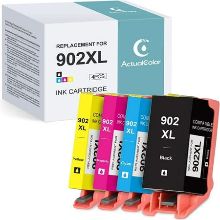902XL 902 XL Ink Cartridges for HP 902XL 902 XL Combo Pack for OfficeJet Pro 6978 6968 6960 6970 6974 OfficeJet 6958 6950 6954 6956 Printer (Black Cya