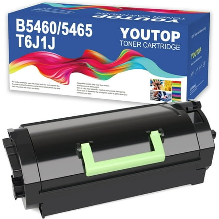 YOUTOP Remanufactured 1PK 331-9797 T6J1J Black Toner Cartridge Replacement for Dell B5460dn B5465dnf
