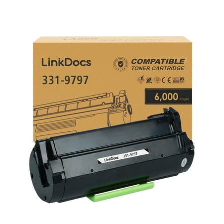 LinkDocs B5460 T6J1J  331-9797 Compatible Toner Cartridge for Dell B5460  B5465 Laser Printer  6 000 Pages