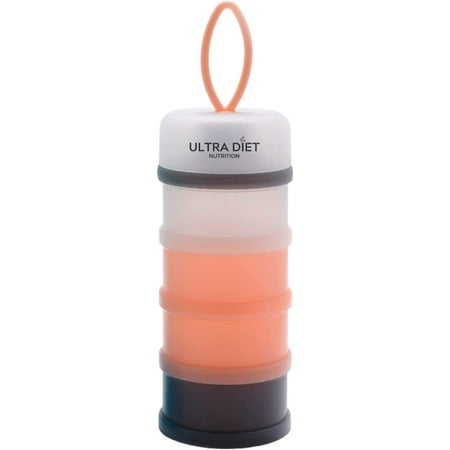 Ultra Diet Portion Control Container Set  Stackable and Detachable  Leak-Proof  Ideal for Weight Control or Storing Food  Snacks or Protein Powders  B