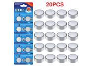 20pcs LR44 AG13 A76 L1154 357 303 SR44 675 1.5V Alkaline Coin Cell Batteries