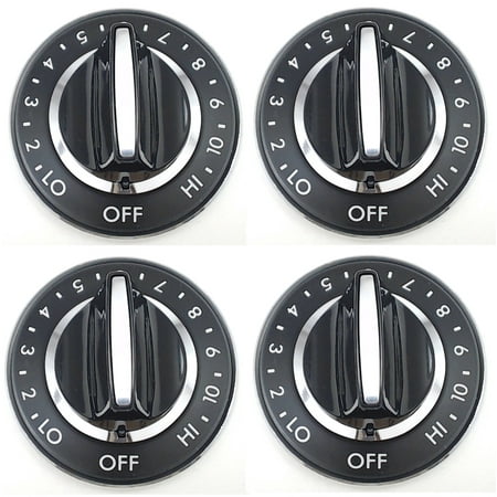 700854  Surface Burner Knob  4 Pack  4855   4860   4870   4875   4890
