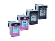 Recertified - 2X Black + 2X Color Ink Compatible for HP 61 XL 61XL DeskJet 2510 2512 2514 2540