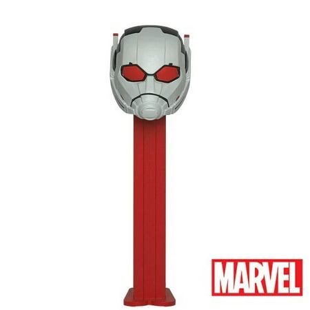 PEZ Marvel Ant-Man Novelty Candy Dispenser with 3 Rolls Assorted Fruit Flavor Candy Refills  0.87 Oz Blister Pack