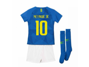 2018-2019 Brazil Away Nike Little Boys Mini Kit (Neymar Jr 10)