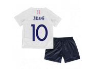 2018-2019 France Away Nike Little Boys Mini Kit (Zidane 10)