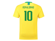 2018-2019 Brazil Home Nike Football Shirt (Ronaldinho 10) - Kids