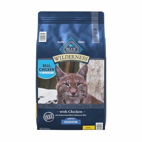 Blue Buffalo Wilderness High Protein  Natural Adult Indoor Dry Cat Food  Chicken 15-lb