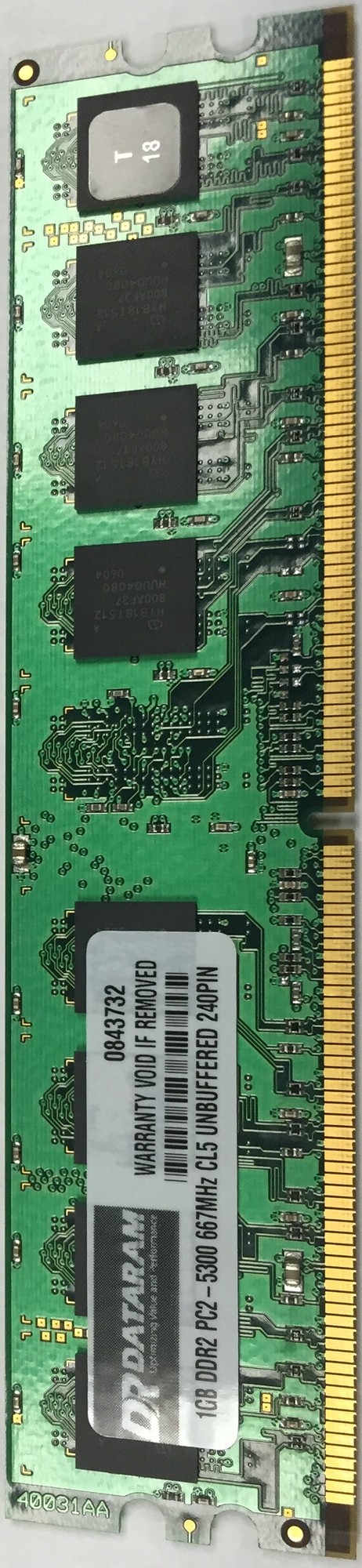 1GB DATARAM DDR2 PC2-5300 240 PIN DIMM for Lenovo ThinkCentre M57p 9303