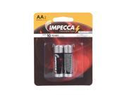 Impecca AE2IM-2B Alkaline AA LR6-2B Platinum Batteries - Pack of 2