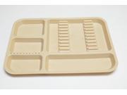 Dental Instrument Set up Tray Includes Bur Holder Section #311-2540 Color Beige
