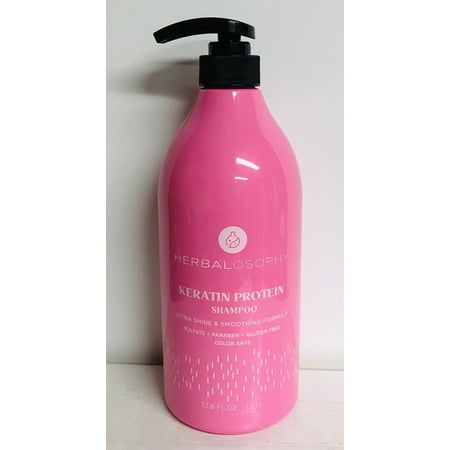 HERBALOSOPHY- KERATIN PROTEIN SHAMPOO for Ultra Shine & Smoothing Hair 33.8 Oz