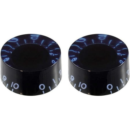 Allparts PK-0134 Set of 2 Vintage-style Tinted Speed Knobs  Blue Tint