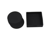 Simple ModernSilicone Coaster Thick Cup Mug Glass Bottle Placemats Nonslip Table Mat Dishwasher Safe Pad Black