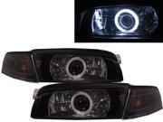 Mirage 1997-2002 CCFL Angel-Eye XENON Projecto HID Headlight BK for Mitsubishi