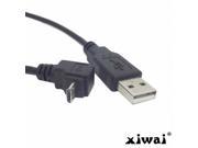 Xiwai Down Angled 90 Degree Micro USB to USB Data Charge Cable for I9500 9300 N7100