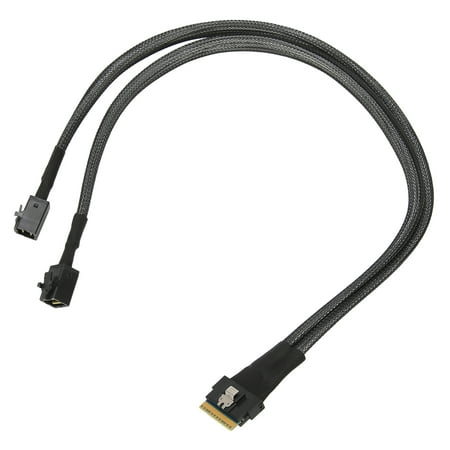 Mini Cable SFF-8654 to SFF8643 Mini Cable with and ATA Interface Support 12 Gbps and Data Transmission of Four Channels of 12Gbps X 2Lane for Servers 