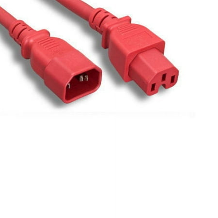 Kentek Red 10 Feet AC Power Cable for Cisco Catalyst 5000 5509 5505 5002 WS-C5518 Power Supply to PDU UPS