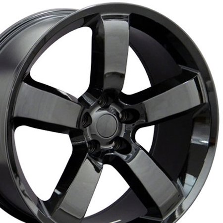 OE Wheels DG04 20 Inch Rims Fit Charger SRT Style 5x115 20x9 Gloss Black - Hollander 2262 (Set of 4)