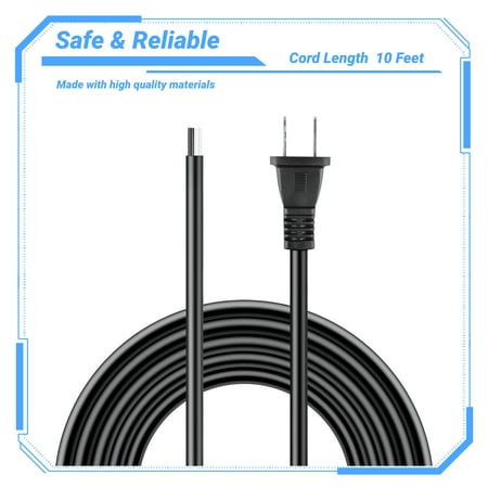 KONKIN BOO 10ft UL Listed 18AWG AC Power Cord Replacement for Black & Decker 247/4252/4255/4287/3251/3253/3254/3379K