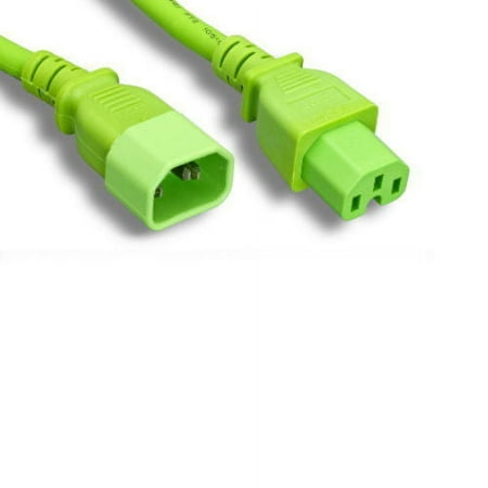 Kentek Green 3 Feet AC Power Cable for Cisco Catalyst 5000 5509 5505 5002 WS-C5518 Power Supply to PDU UPS