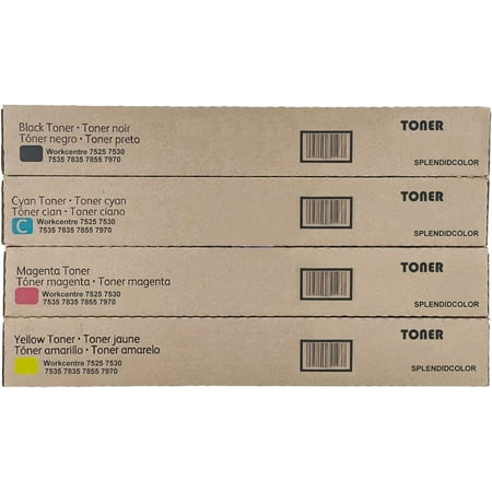 7525 Toner Remanufactured WorkCentre 7525 Toner Cartridge 006R01513 006R01514 006R01515 006R01516 Replacement for Xerox WorkCentre 7525 7530 7535 7545