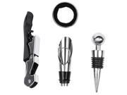 4 Pcs/set Red Wine Opener Stainless Steel Pourer Wine Ring Bottle Plug Hippocampus Knife Wine Bottle Opener Red