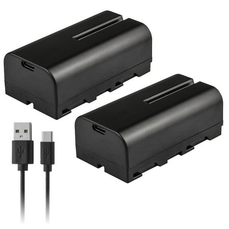 Kastar NP-F570T USB-C Battery 2-Pack Replacement for Handheld Particle Counter  TSI 700032 8532 AEROTRAK 9036-01 9036-02 8532 9036-v DUST TRAK II EP-0