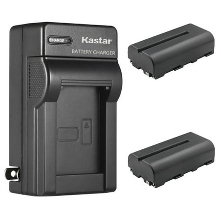 Kastar 2-Pack NP-F550 / NP-F570 Battery and AC Wall Charger Replacement for Handheld Particle Counter TSI 700032 532  AEROTRAK 9306  9036-01  AEROTRAK