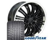 OE Wheels DG22 20 Inch Rims Fit Charger/Challenger SRT Hellcat Style 5x115 20x9.5 Gloss Black - Hollander 2640 (Set of 4)