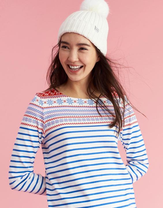 Cream Pop-a-pom Bobble Hat  Size One Size | Joules US
