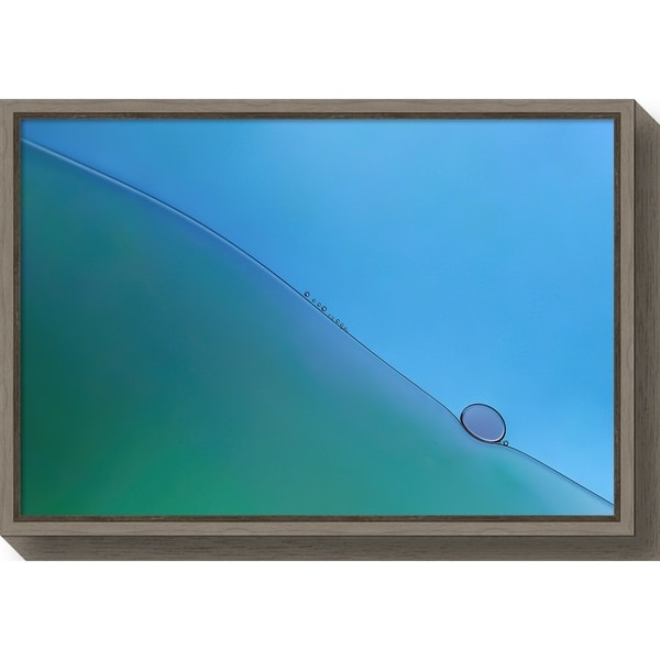Canvas Art Framed 'Water Droplet 6505' by Enrique Izquierdo