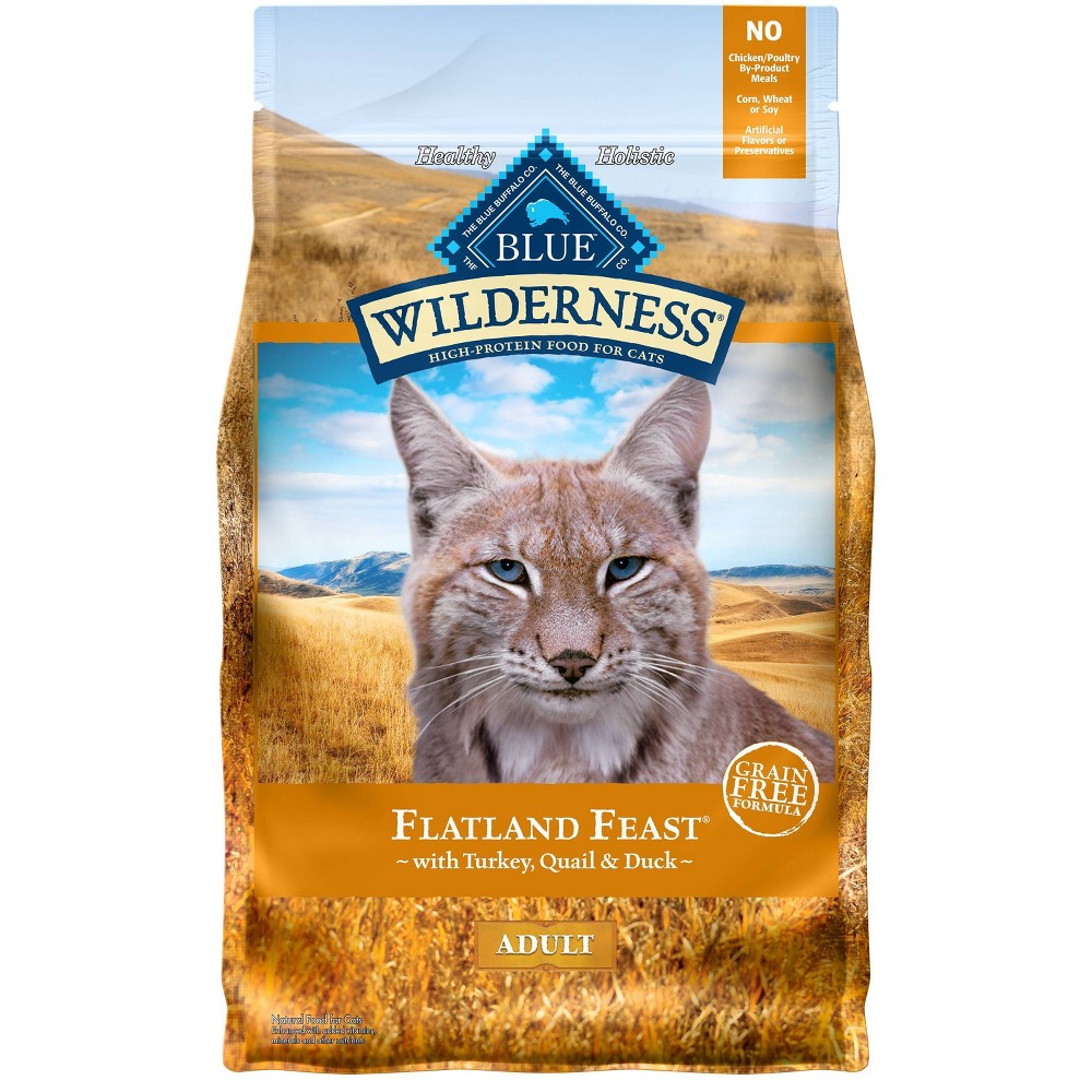 Blue Buffalo Blue Wilderness Regionals Flatland Feast Dry Cat Food, 4 Lbs.