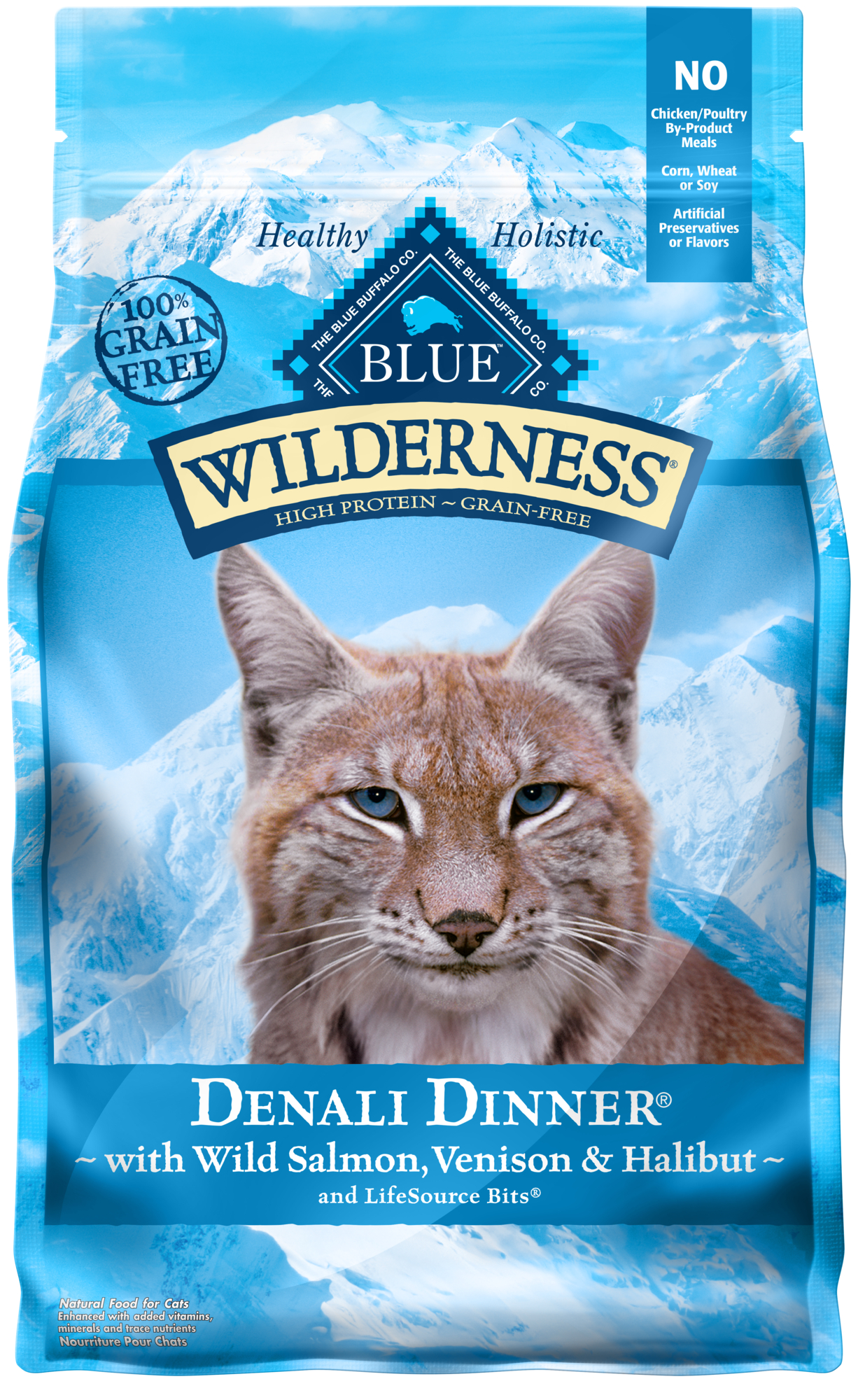 Blue Buffalo Blue Wilderness Regionals Denali Dinner Dry Cat Food, 4 Lbs.