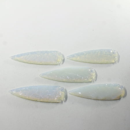 5 Opalite Ornamental Spearheads #9335 Arrowhead