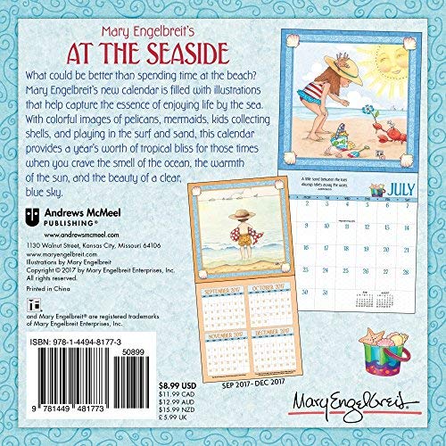 Mary Engelbreit 2018 Mini Wall Calendar: at the Seaside