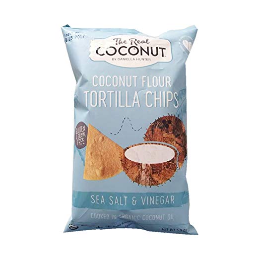 Sea Salt & Vinegar Coconut Flour Tortilla Chips, Sea Salt & Vinegar