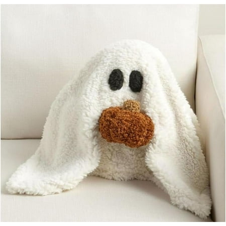 Gus the Ghost Pillow  2024 New Gus the Ghost with Pumpkin Pillow  Gus the Ghost Plush Pillow Halloween  Cute Stuffed Halloween Plushies for Kids