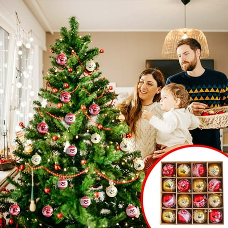 Up to 60% Off Gifts Karymi Christmas Decorations Christmas Ball Christmas Decoration Pendant Christmas Tree Hanging Ball Colored Gift Box Set Scene La