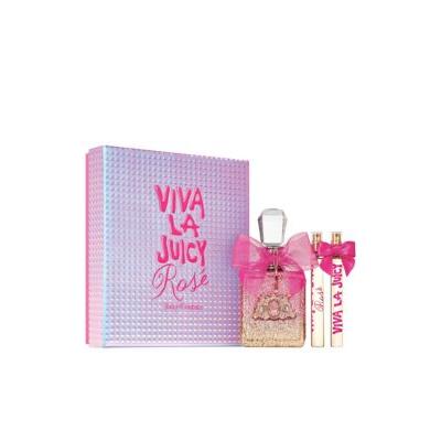 Viva La Juicy Ros 3.4 Oz Eau De Parfum 3 Piece Gift Set