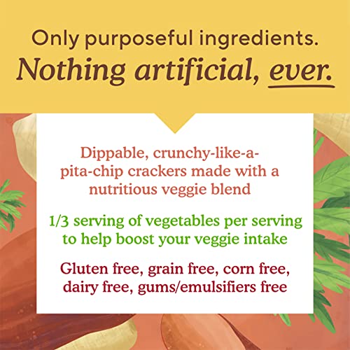 Simple Mills Veggie Pita Crackers, Mediterranean Herb - Gluten Free, Vegan, Healthy Snacks, Paleo Friendly, 4.25 Ounce (Pack of 3) thumbnail