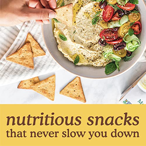 Simple Mills Veggie Pita Crackers, Mediterranean Herb - Gluten Free, Vegan, Healthy Snacks, Paleo Friendly, 4.25 Ounce (Pack of 3) thumbnail