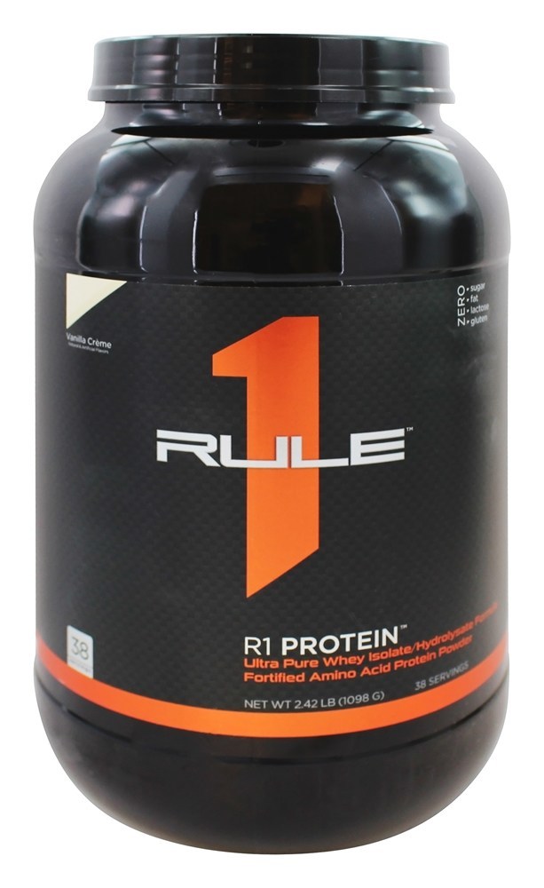 Rule One Proteins - R1 Protein Ultra Pure Whey Isolate/Hydrolysate Formula 38 Servings Vanilla Creme - 2.42 Lbs.