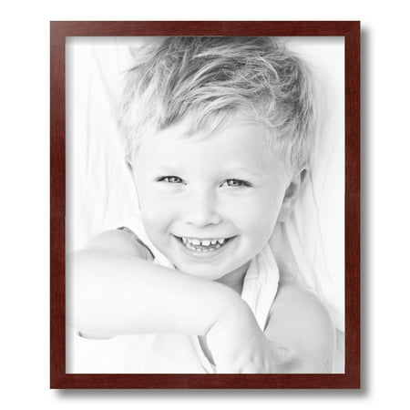 ArtToFrames 15x18  Maple Wood Picture Frame  Red Wood Poster Frame  with Regular Glass and Foam Backing 3/16 Inch (FBPL-4962)