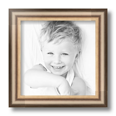 ArtToFrames 9x9  Anique Silver Picture Frame  Silver Wood Poster Frame  with Regular Glass and Foam Backing 3/16 Inch (FBPL-4964)