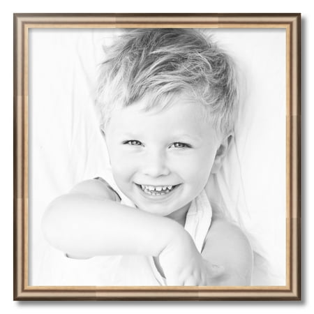 ArtToFrames 24x24  Anique Silver Picture Frame  Silver Wood Poster Frame  with Regular Acrylic and Foam Backing 3/16 Inch (FBPL-4964)