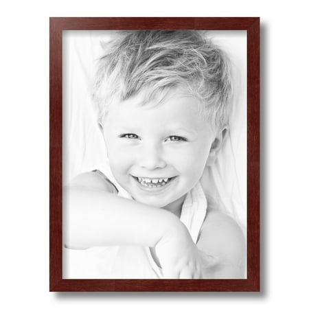 ArtToFrames 12x16  Maple Wood Picture Frame  Red Wood Poster Frame  with Regular Glass and Foam Backing 3/16 Inch (FBPL-4962)